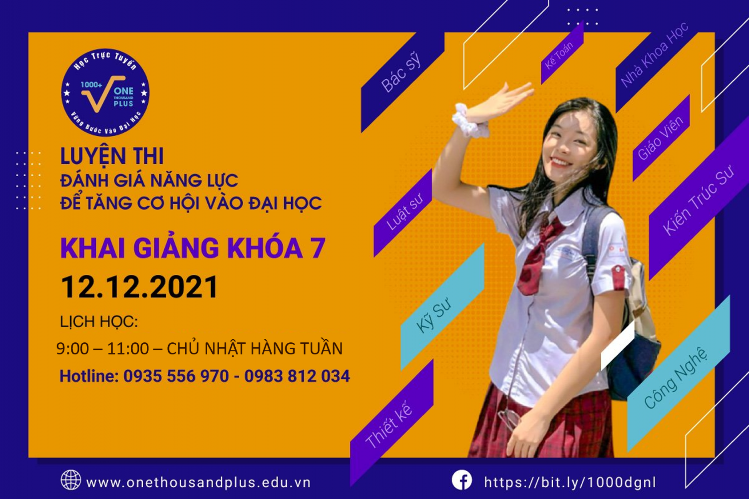 THÔNG BÁO KHAI GIẢNG KHÓA 7 - NĂM 2021